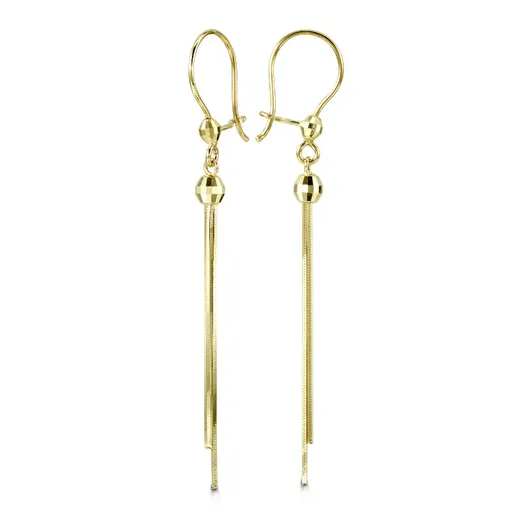 10K Yellow Gold Dangle Earrings
