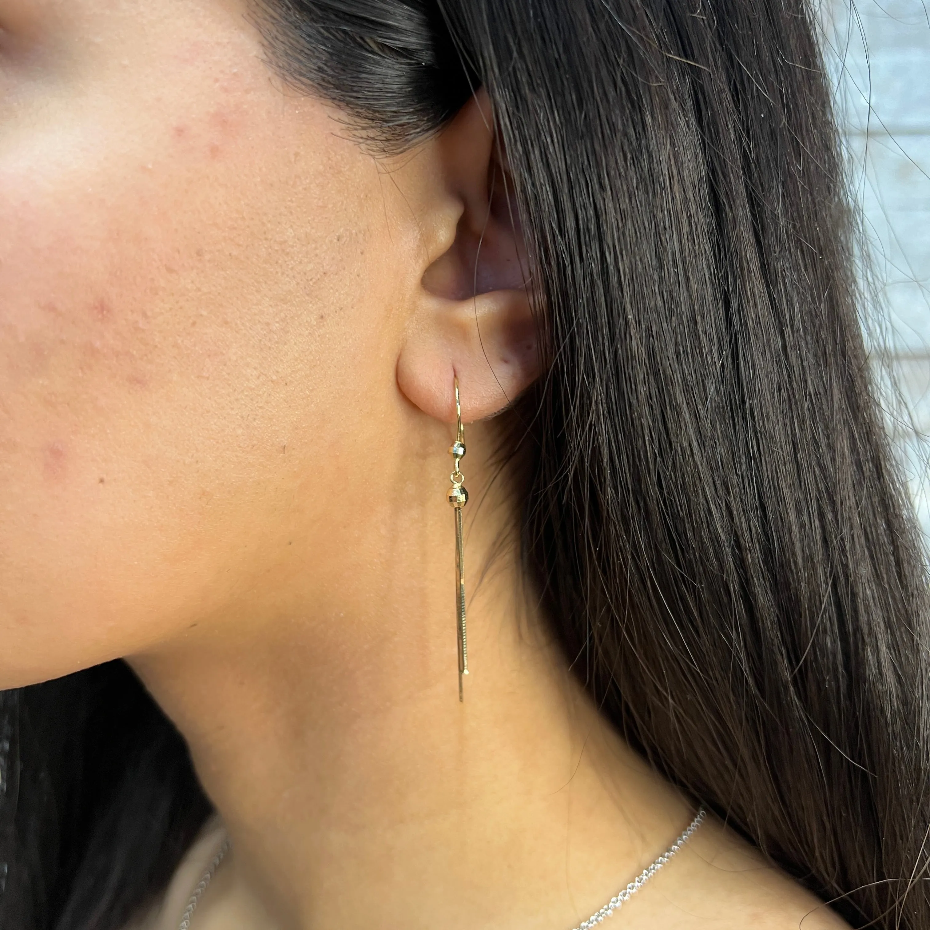 10K Yellow Gold Dangle Earrings