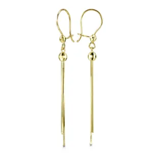 10K Yellow Gold Dangle Earrings