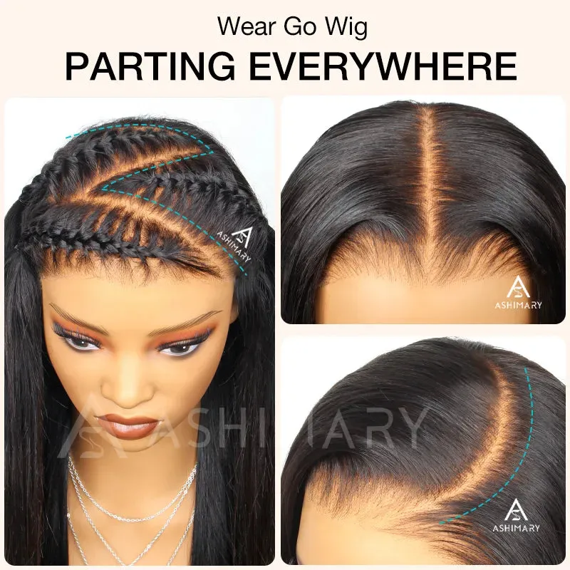 10x6 Parting Max Straight & Water Wave Glueless Pre Cut Wig Fresh Length