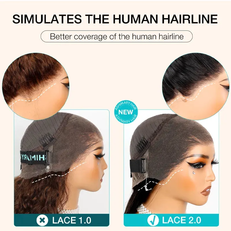 18-inch Kinky Curly 4C Edges Invisi Strap Laid Flat 360 Lace Wig Fresh Length