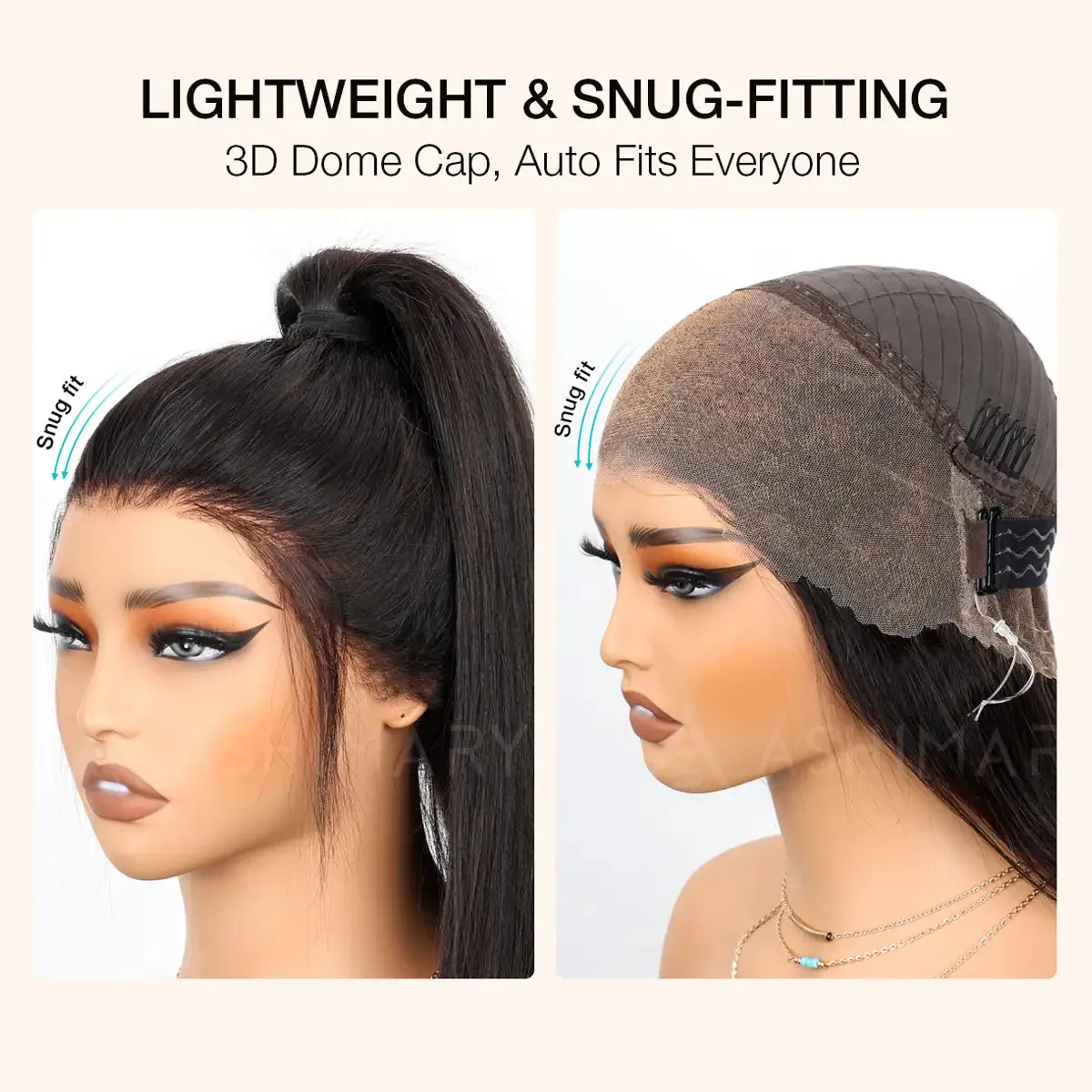 18-inch Kinky Curly 4C Edges Invisi Strap Laid Flat 360 Lace Wig Fresh Length