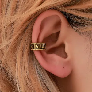 18K Gold-Plated Geometric Great Wall Ear Cuff