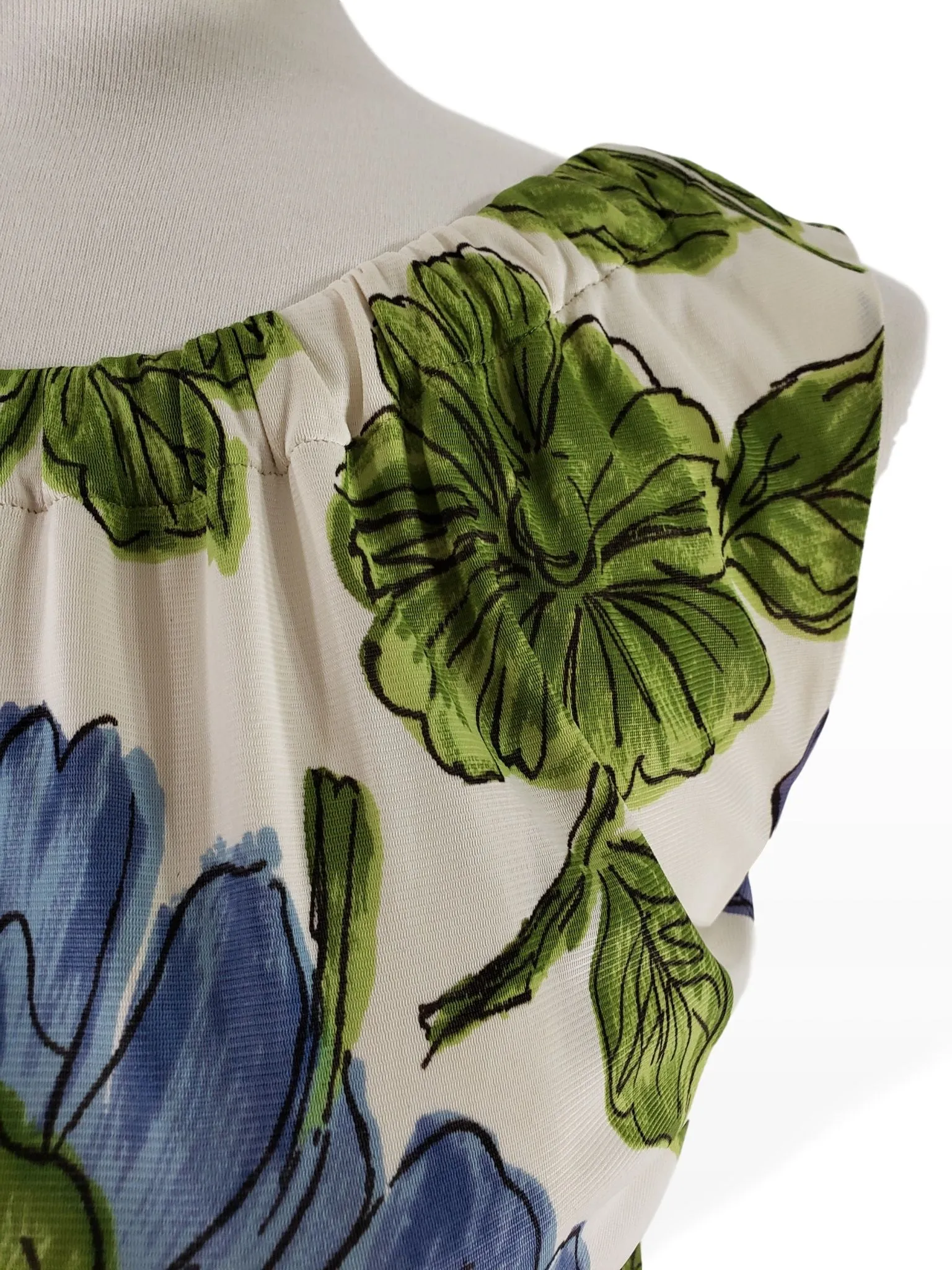50s Sleeveless Floral Dress