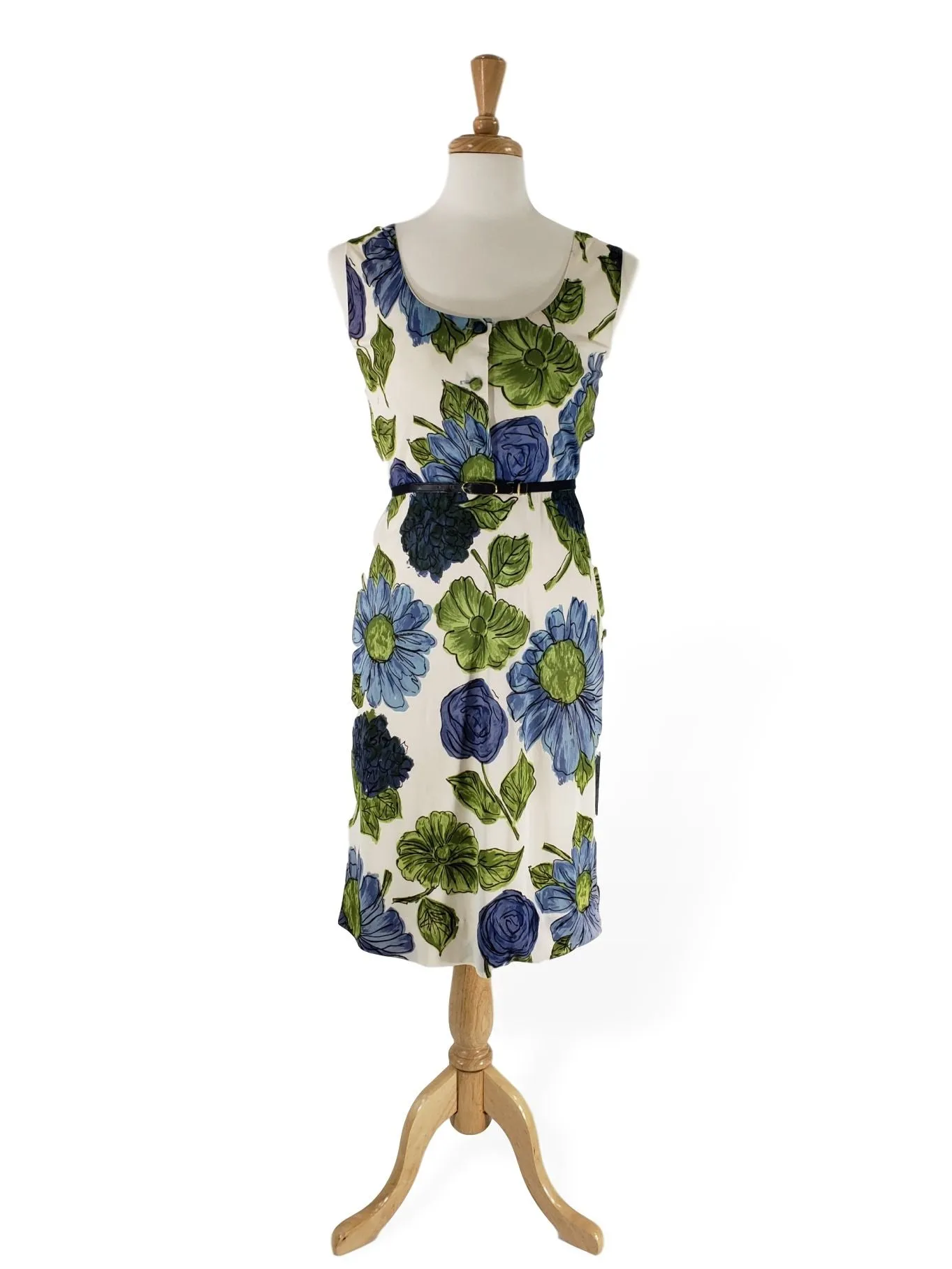 50s Sleeveless Floral Dress