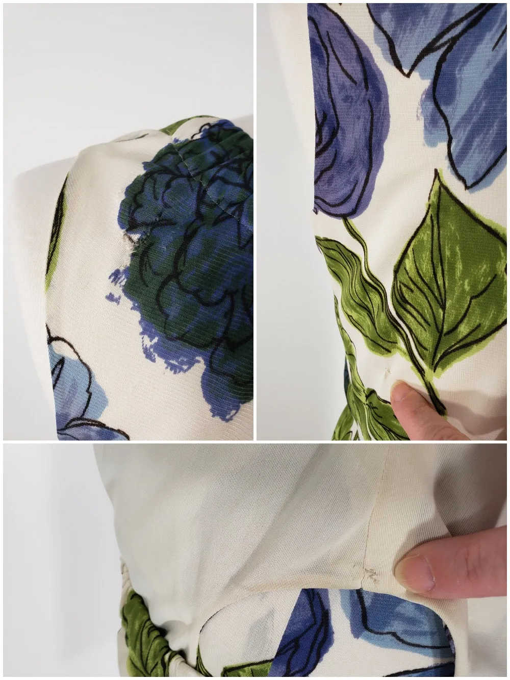 50s Sleeveless Floral Dress