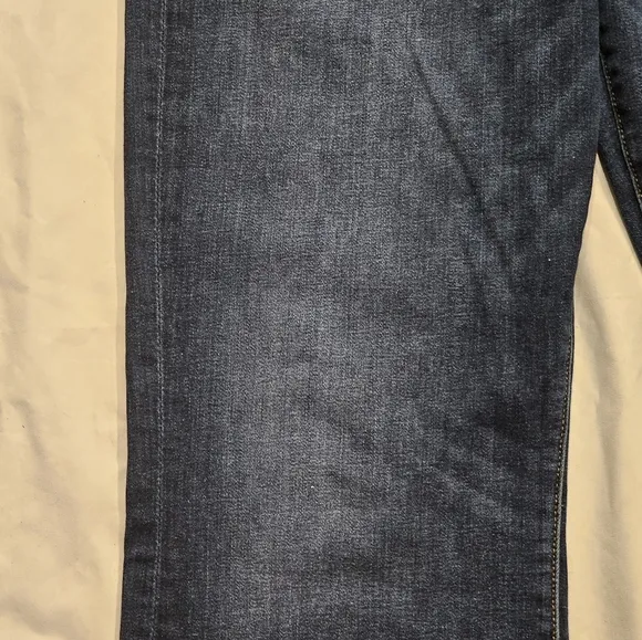 7 for All Mankind Women's Dark Wash Blue Flare Crop Jeans - Size 34 7FAM