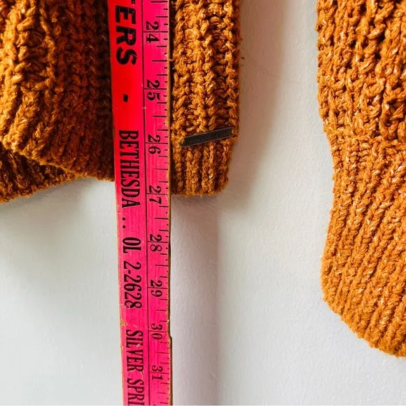 Abercrombie and Fitch Knit Balloon Sleeve Open Cardigan