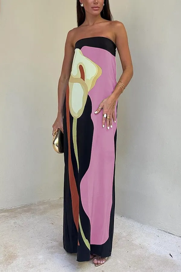 Aeliana® | Loose Fit Floral Maxi Dress