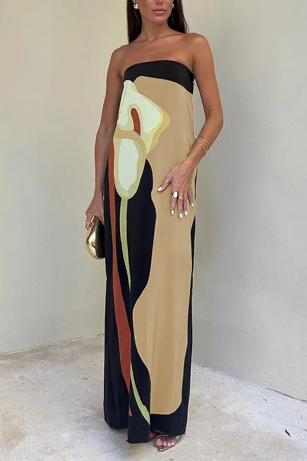 Aeliana® | Loose Fit Floral Maxi Dress