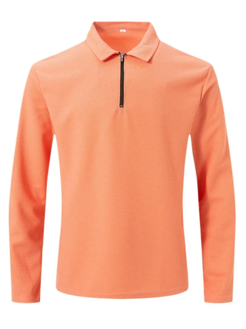 Alex casual long sleeve v-neck waffle shirt