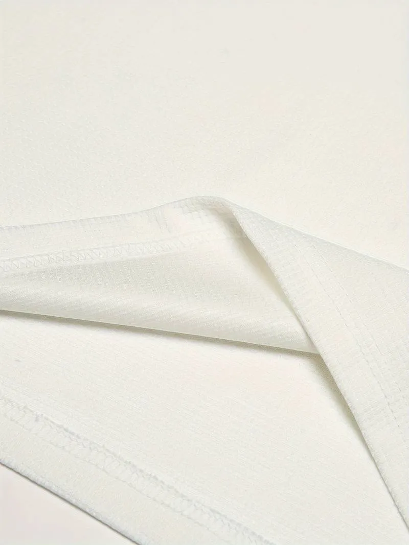 Alex casual long sleeve v-neck waffle shirt