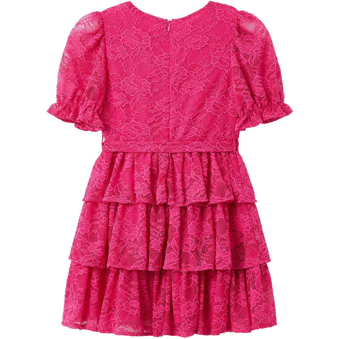 Alice Frill Dress - Hot Pink