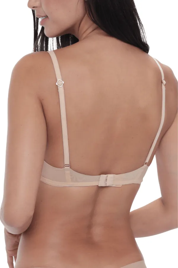 Alma Limpia Tulle Underwire Bra - Nude