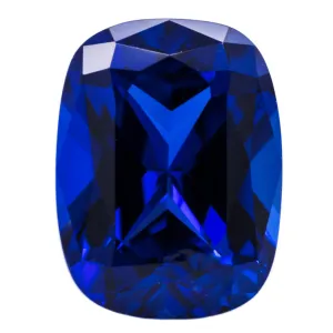Antique Cushion Chatham Lab-Grown Blue Sapphire Gems