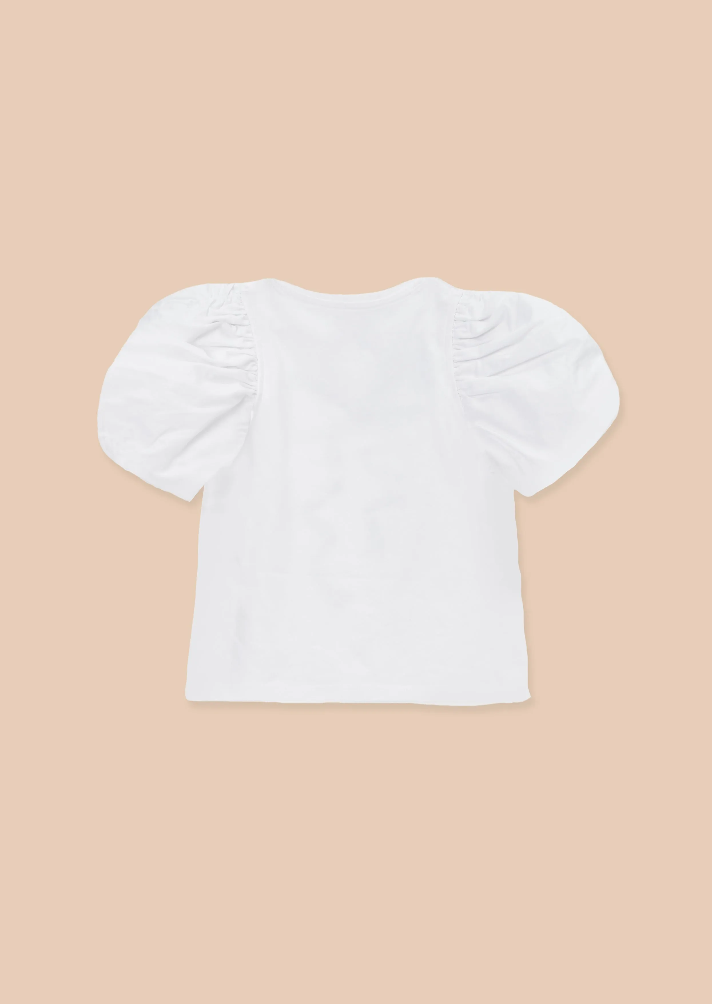 Aofie White Diamante Bow T Shirt