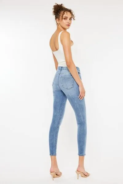 Audra High Waist Cat's Whiskers Skinny Jeans