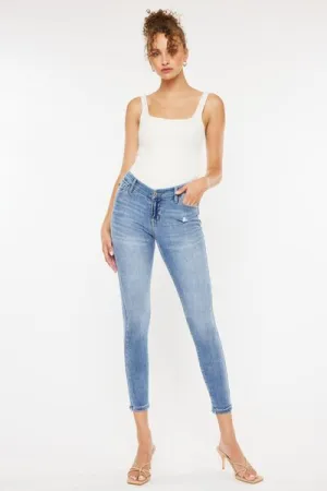 Audra High Waist Cat's Whiskers Skinny Jeans