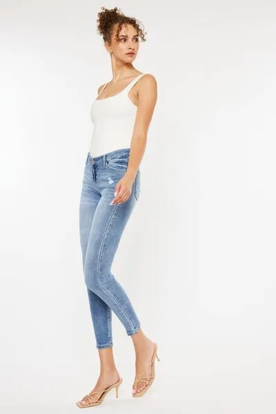 Audra High Waist Cat's Whiskers Skinny Jeans