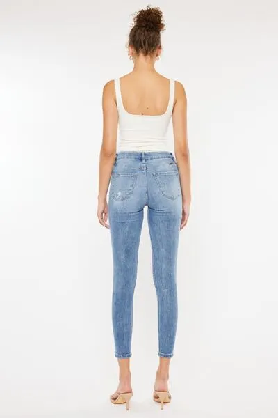 Audra High Waist Cat's Whiskers Skinny Jeans