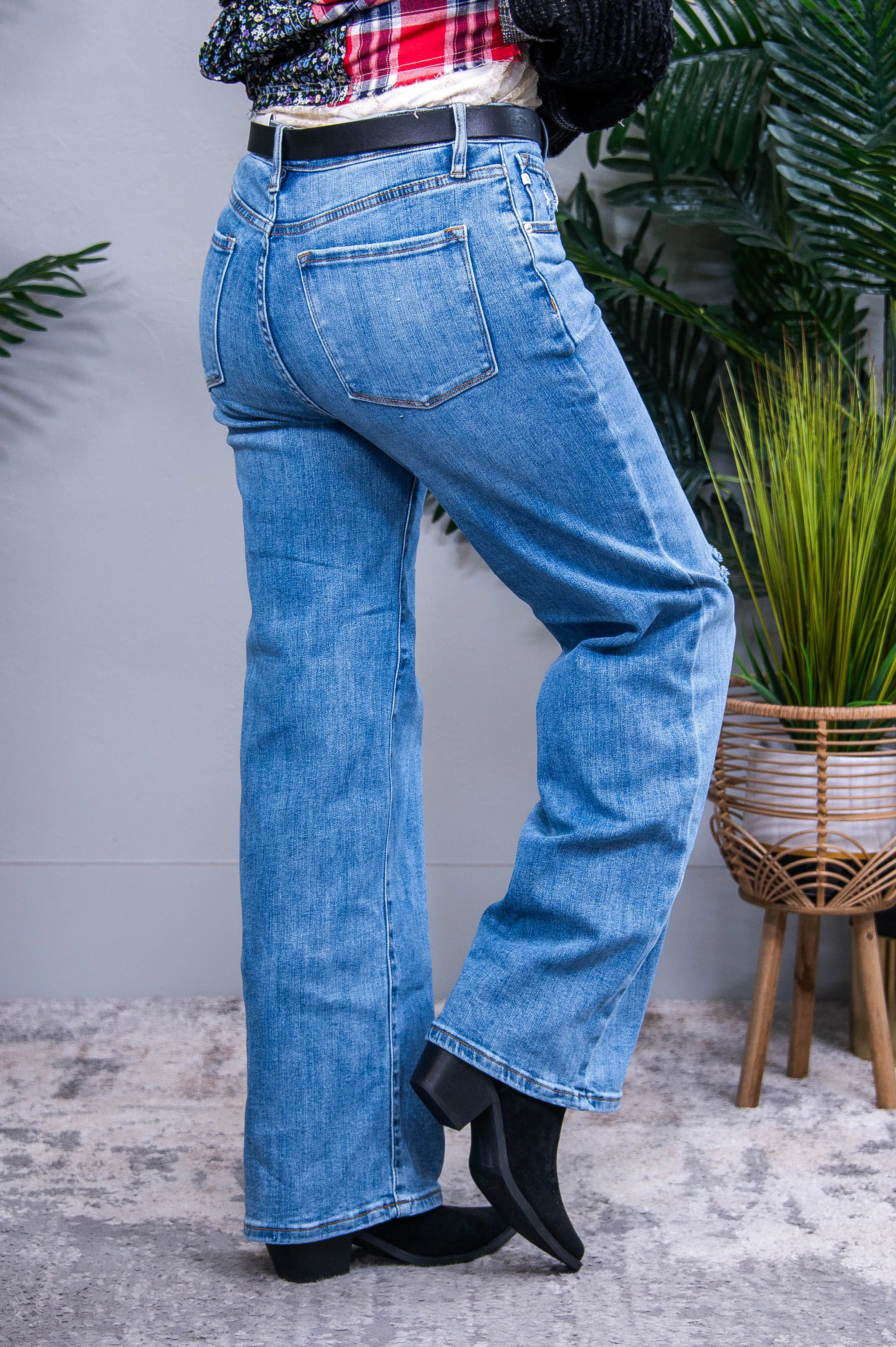 Ava Bytos High Rise Wide Leg Jeans with Pockets