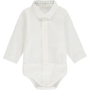 Baby Boy Ivory Shirt Bodysuit