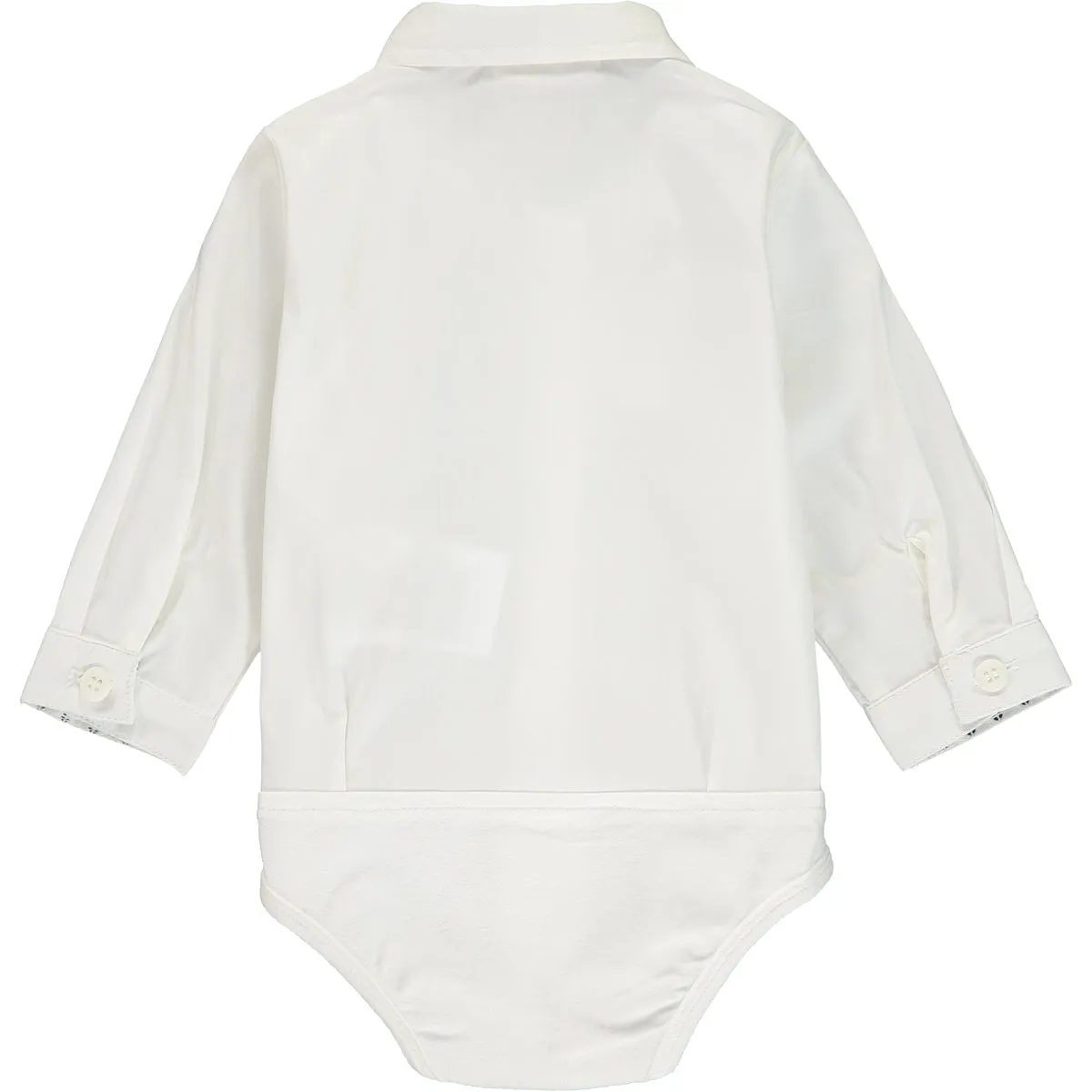Baby Boy Ivory Shirt Bodysuit