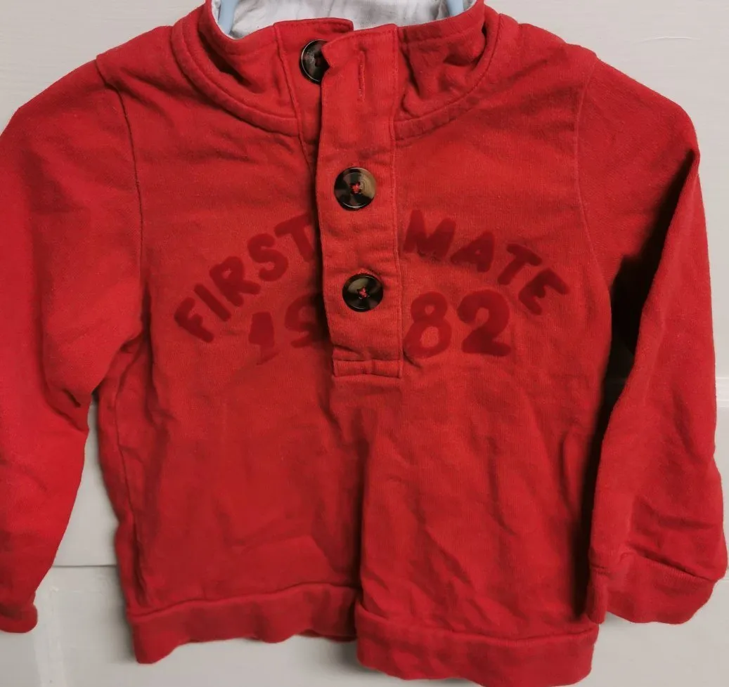 BABY BOY SIZE 18/24 MONTHS - JOE FRESH, Graphic Pullover Sweater VGUC B31