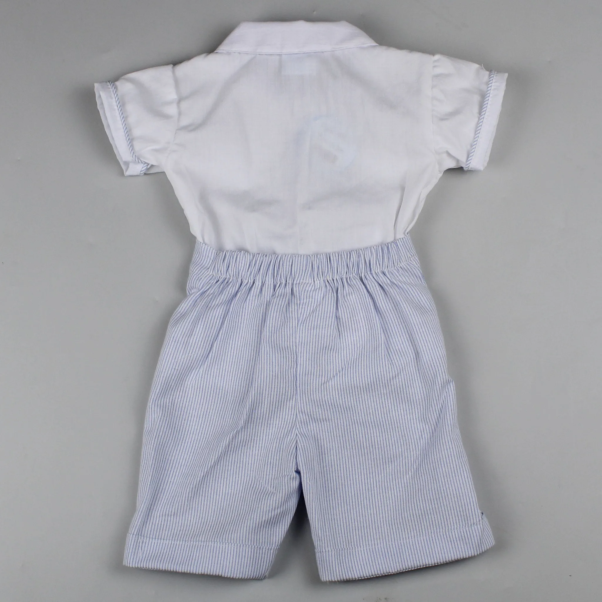 Baby Boy Smart Summer Outfit - High Rise Shorts and Shirt