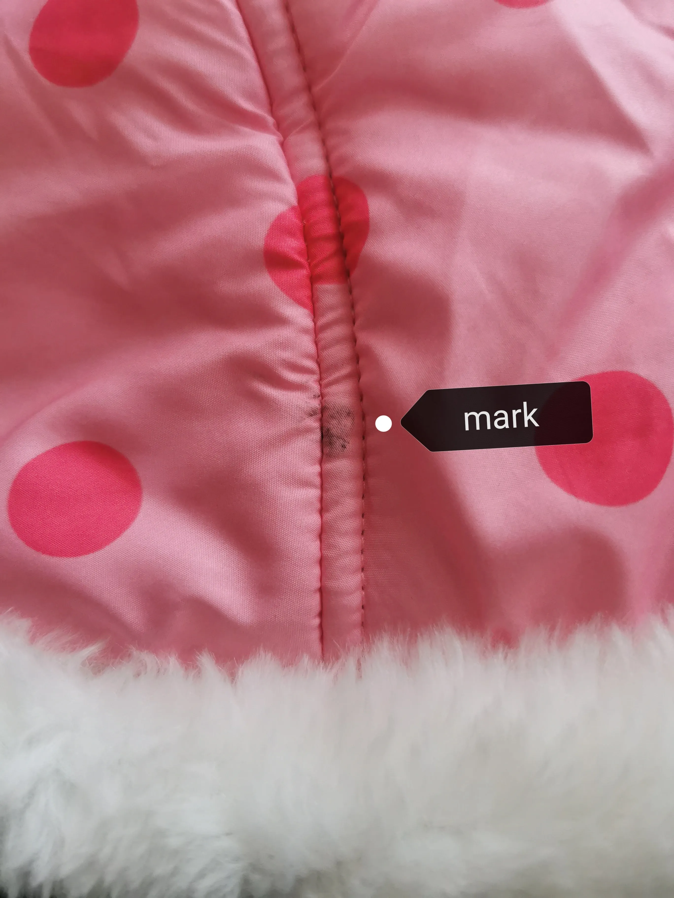 BABY GIRL SIZE 3/6 MONTHS - JOE FRESH, Pink Polkadot Ruffled Snowsuit EUC B27