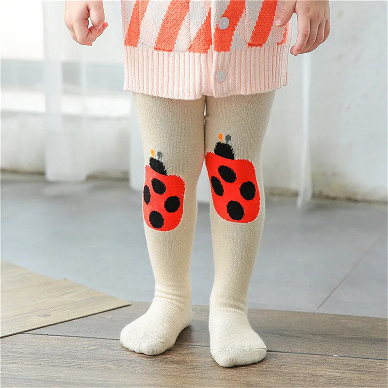 Baby Girls Cotton Tights Kid Stripe Panda Stockings Toddler Print Tights Pants Boys Girl Pantyhose