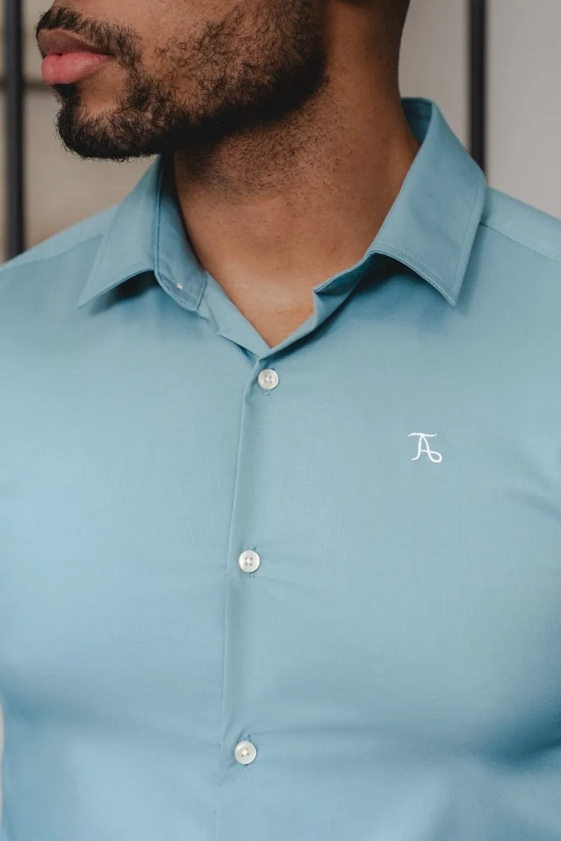Bamboo Shirt in Teal