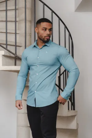 Bamboo Shirt in Teal