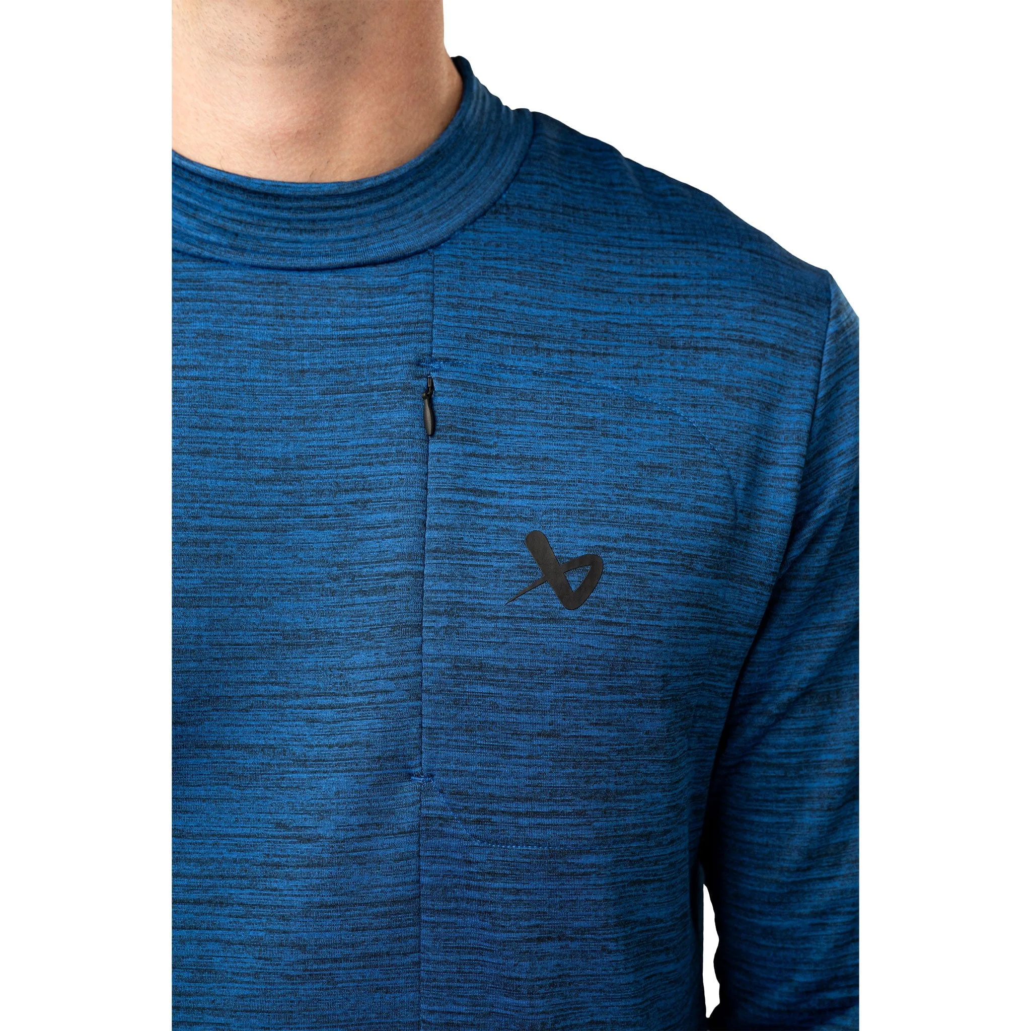 Bauer FLC Mock Neck Long Sleeve - Blue