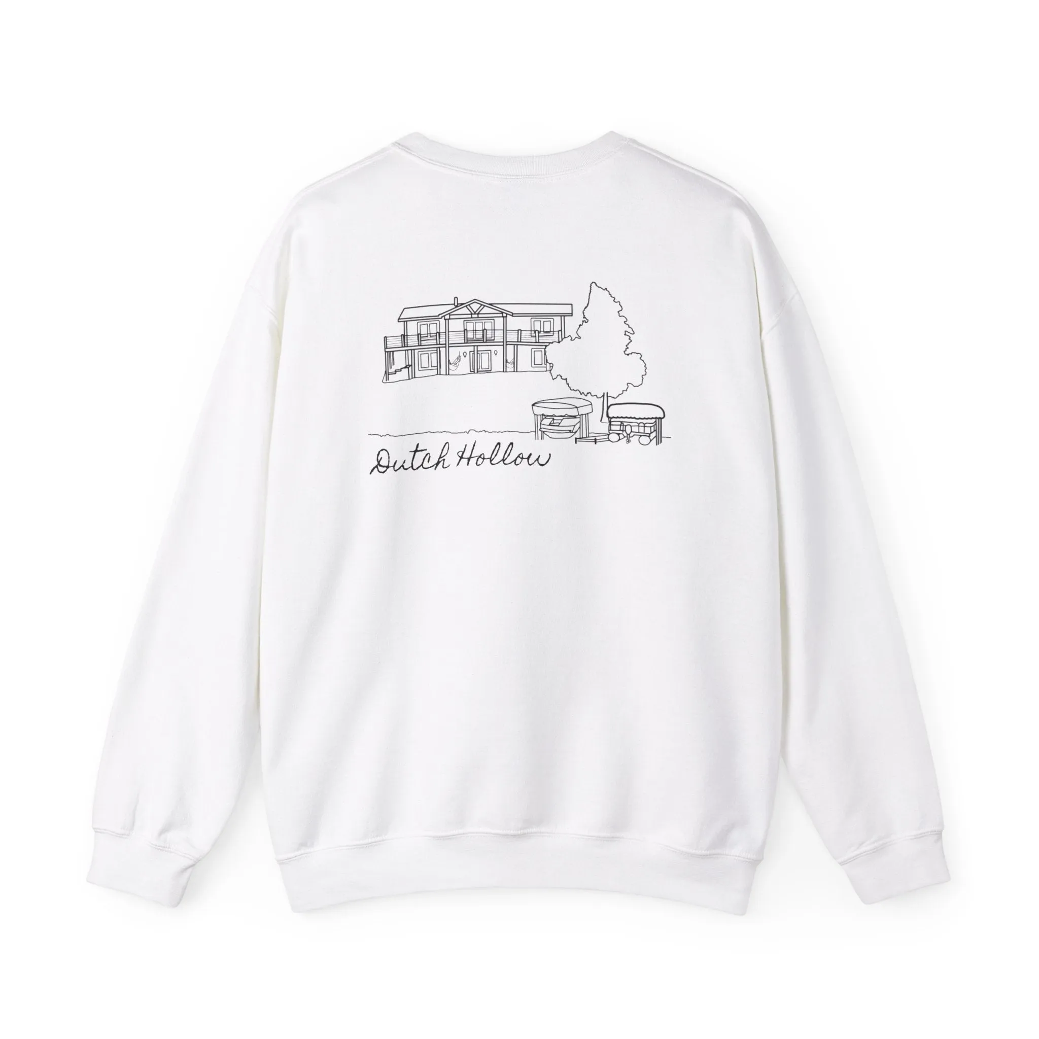 Beer Die Dutch Hollow Cabin Unisex Heavy Blend™ Crewneck Sweatshirt