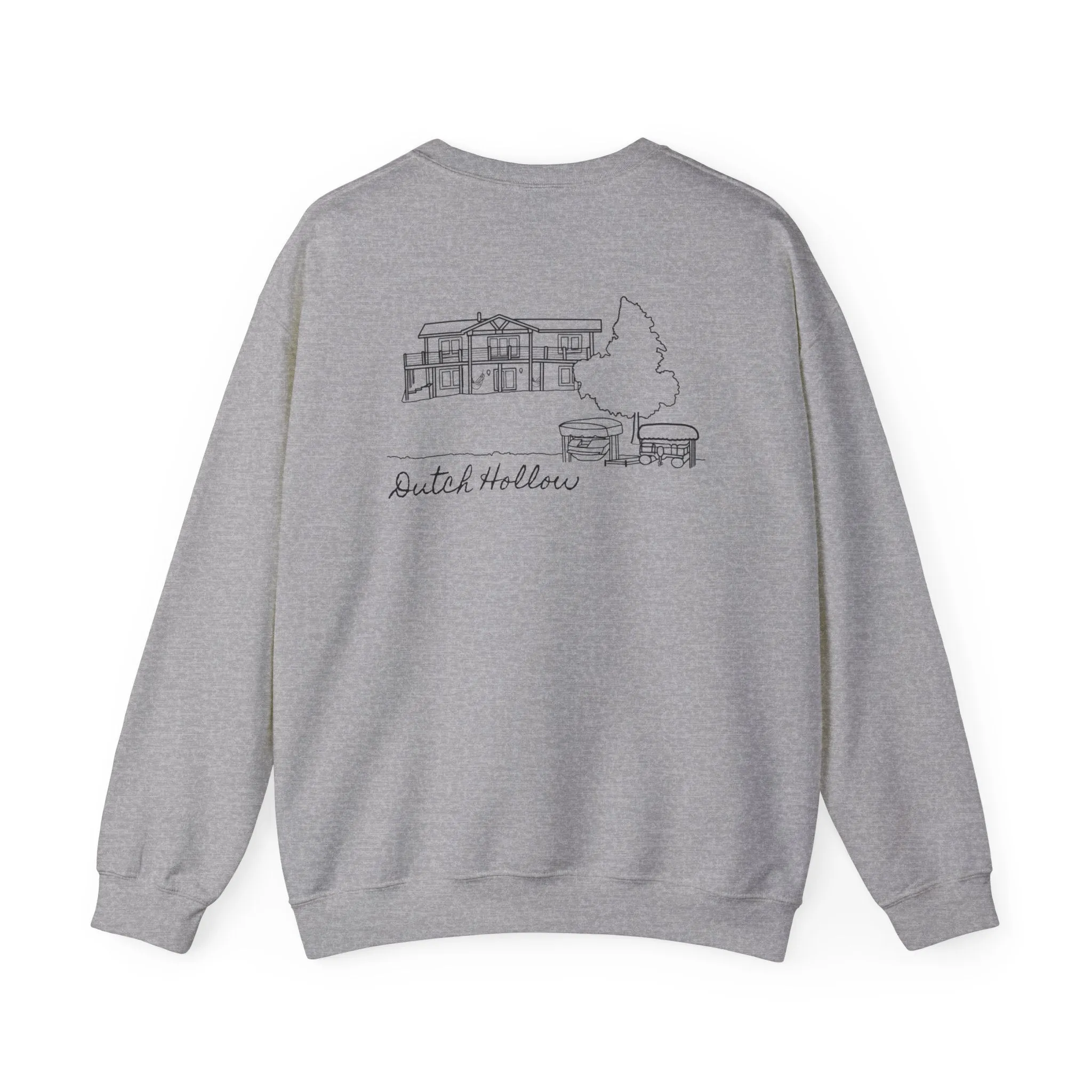 Beer Die Dutch Hollow Cabin Unisex Heavy Blend™ Crewneck Sweatshirt