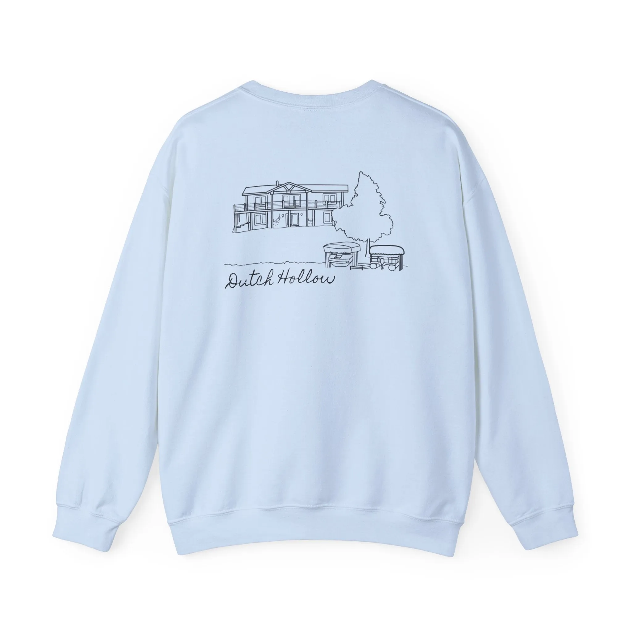 Beer Die Dutch Hollow Cabin Unisex Heavy Blend™ Crewneck Sweatshirt