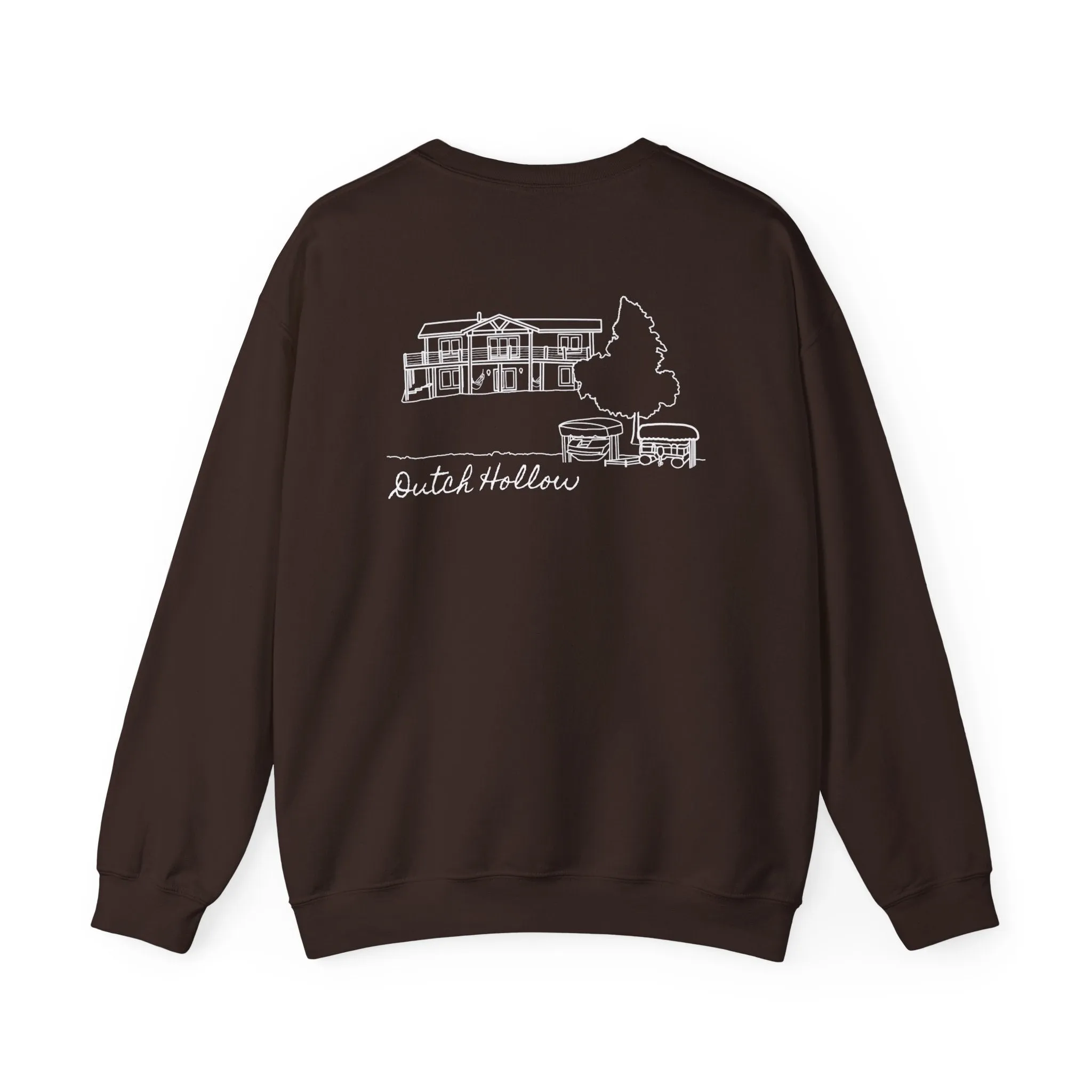 Beer Die Dutch Hollow Cabin Unisex Heavy Blend™ Crewneck Sweatshirt