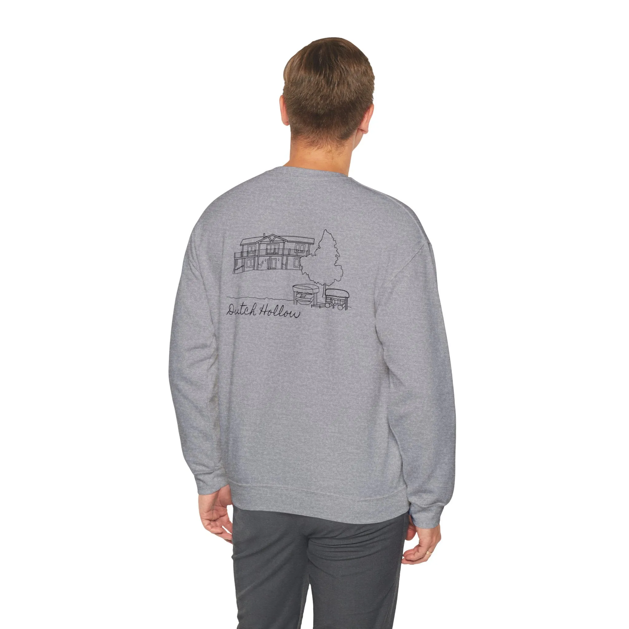 Beer Die Dutch Hollow Cabin Unisex Heavy Blend™ Crewneck Sweatshirt