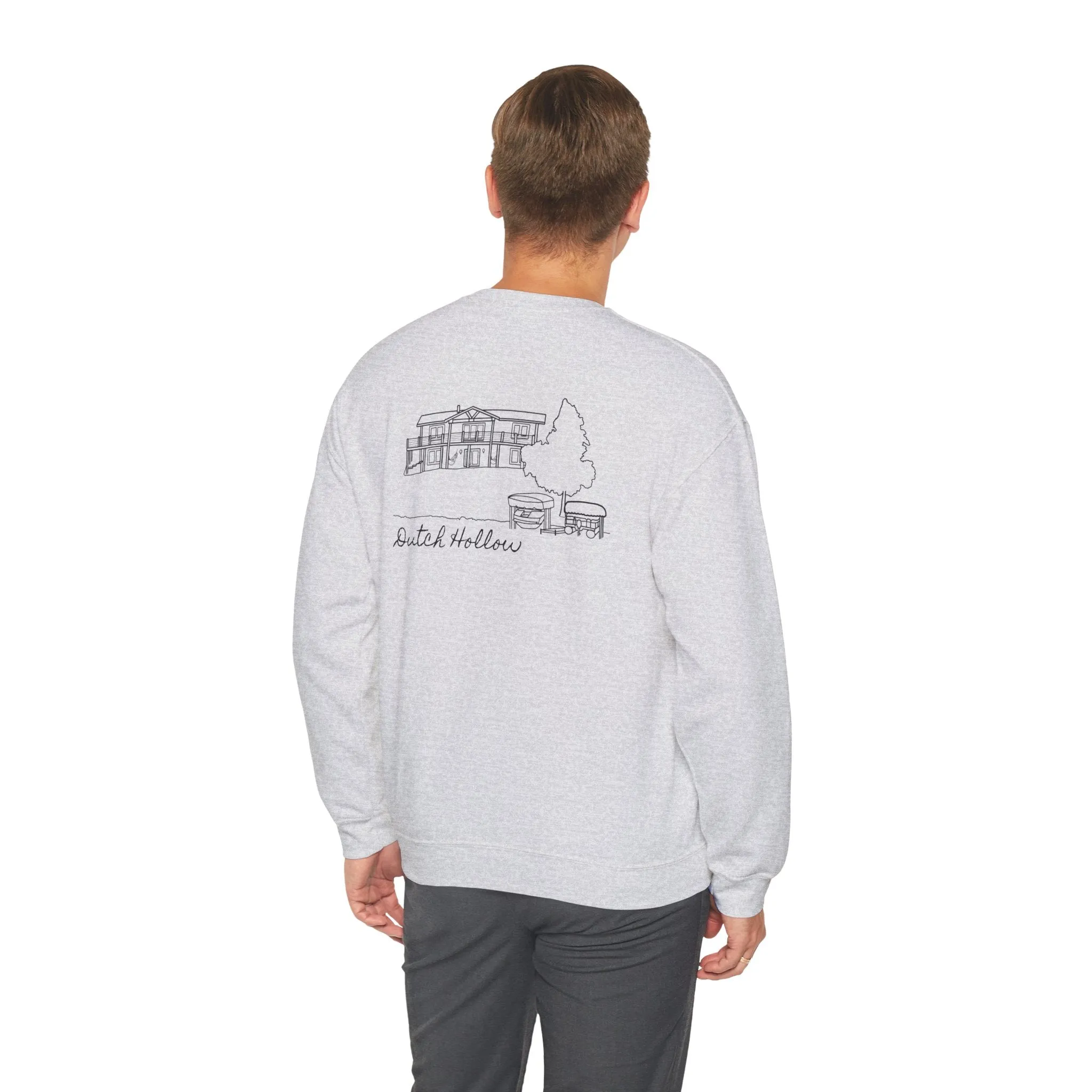 Beer Die Dutch Hollow Cabin Unisex Heavy Blend™ Crewneck Sweatshirt