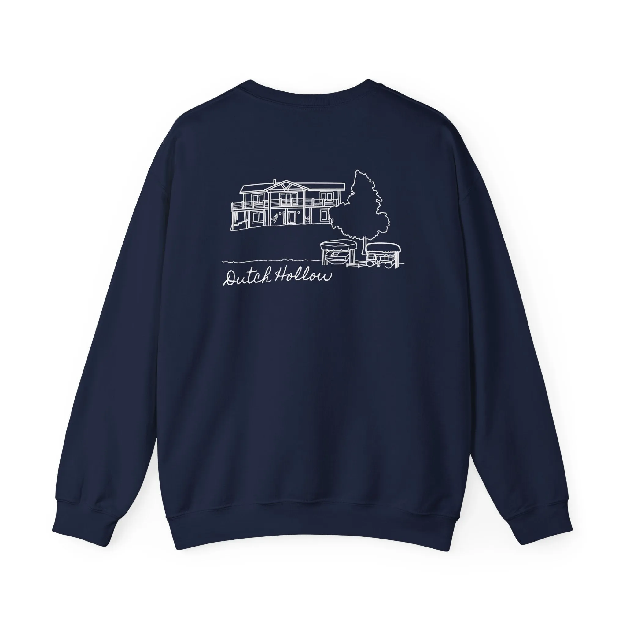 Beer Die Dutch Hollow Cabin Unisex Heavy Blend™ Crewneck Sweatshirt
