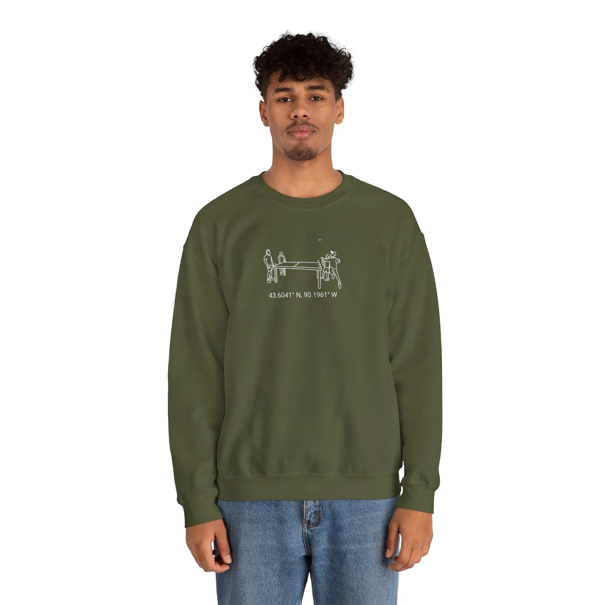 Beer Die Dutch Hollow Cabin Unisex Heavy Blend™ Crewneck Sweatshirt