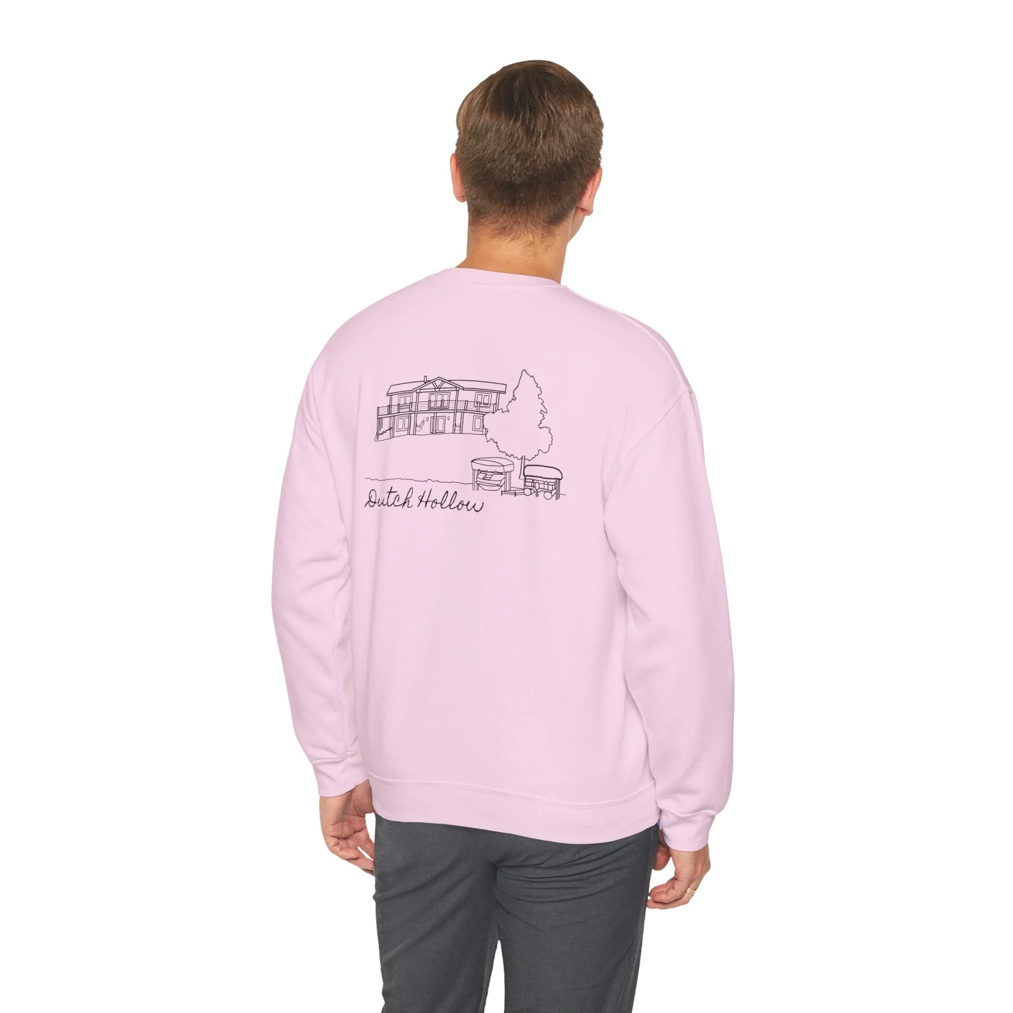 Beer Die Dutch Hollow Cabin Unisex Heavy Blend™ Crewneck Sweatshirt