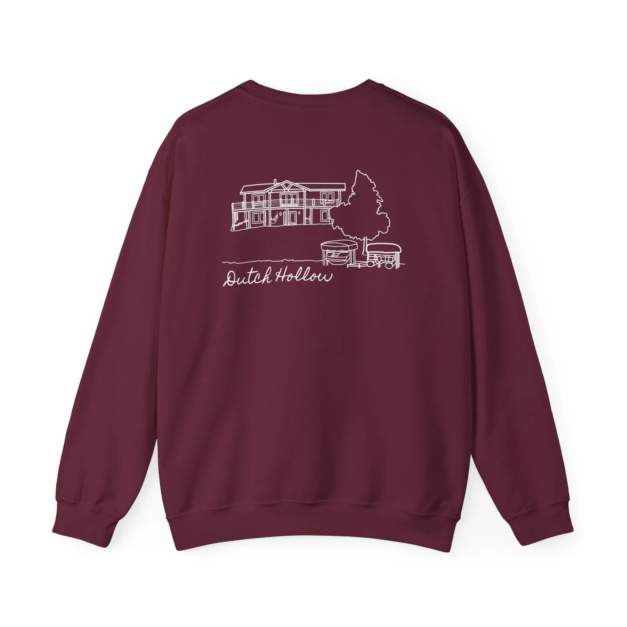 Beer Die Dutch Hollow Cabin Unisex Heavy Blend™ Crewneck Sweatshirt