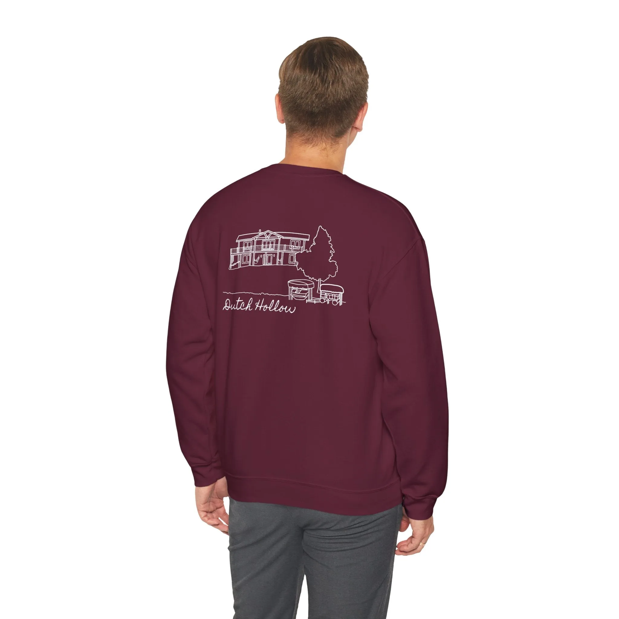 Beer Die Dutch Hollow Cabin Unisex Heavy Blend™ Crewneck Sweatshirt