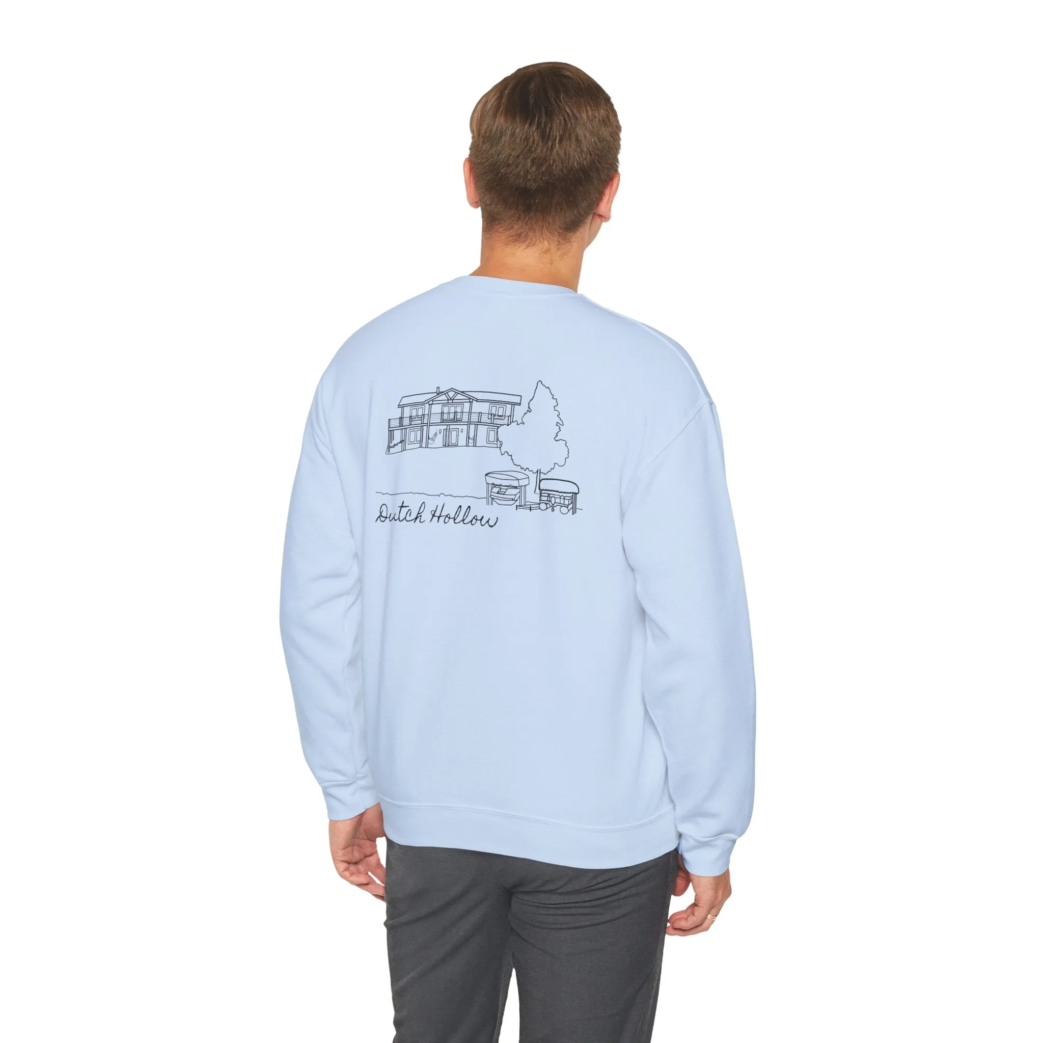 Beer Die Dutch Hollow Cabin Unisex Heavy Blend™ Crewneck Sweatshirt