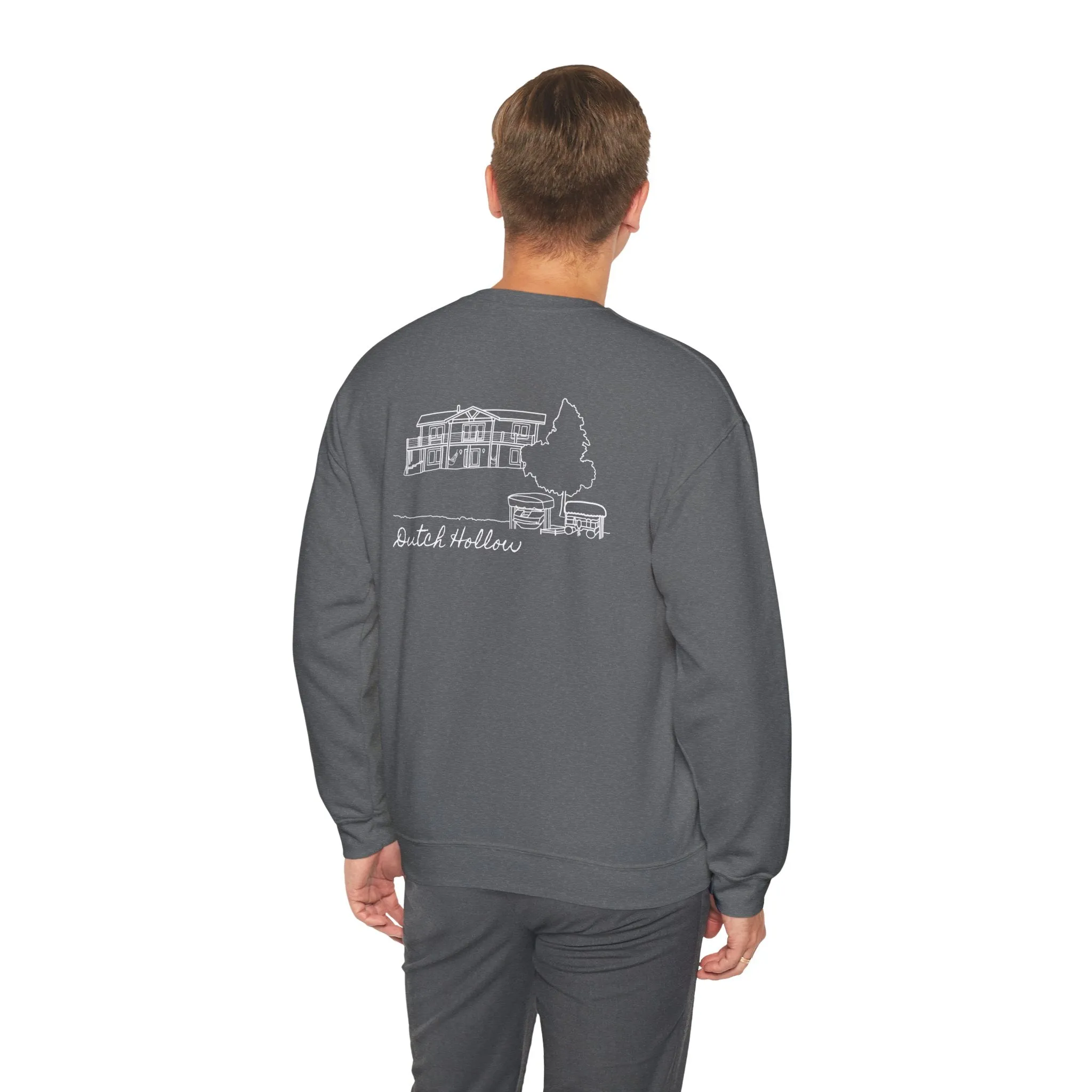 Beer Die Dutch Hollow Cabin Unisex Heavy Blend™ Crewneck Sweatshirt