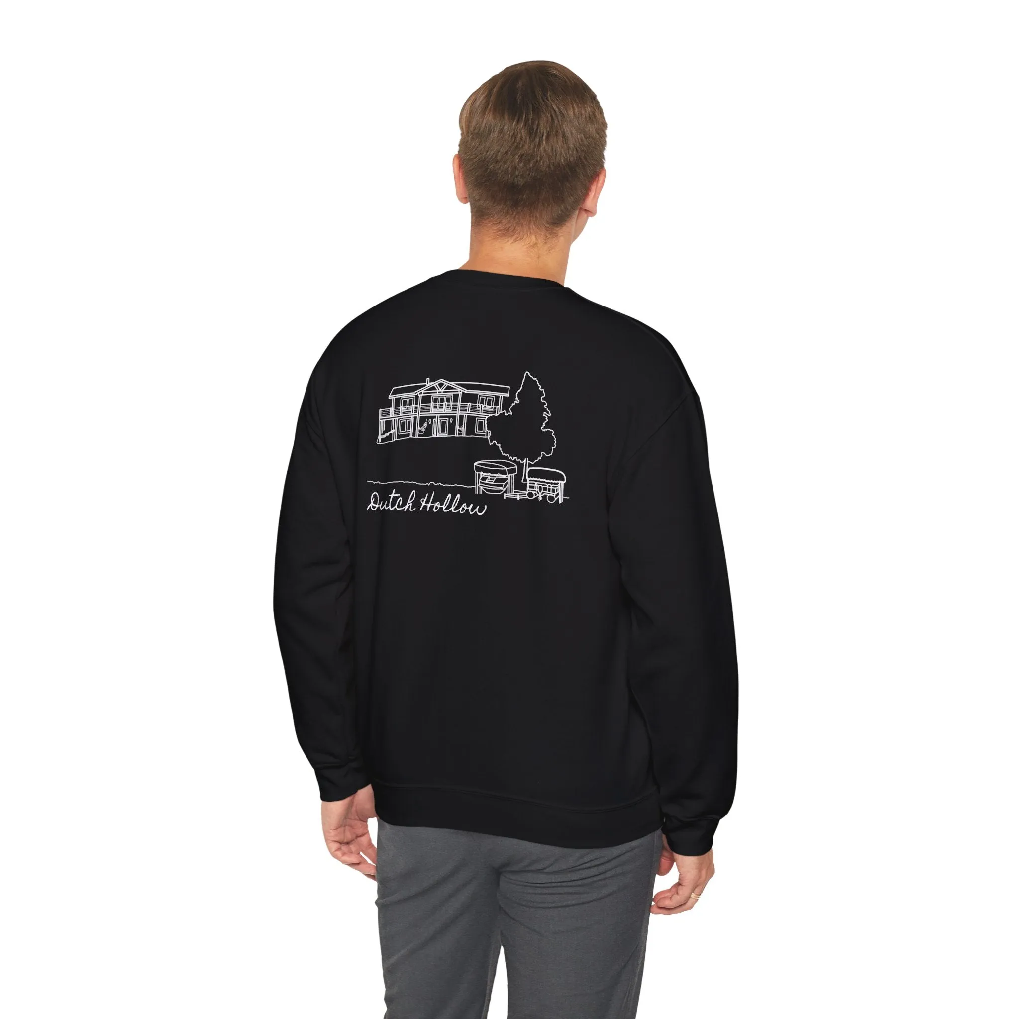 Beer Die Dutch Hollow Cabin Unisex Heavy Blend™ Crewneck Sweatshirt