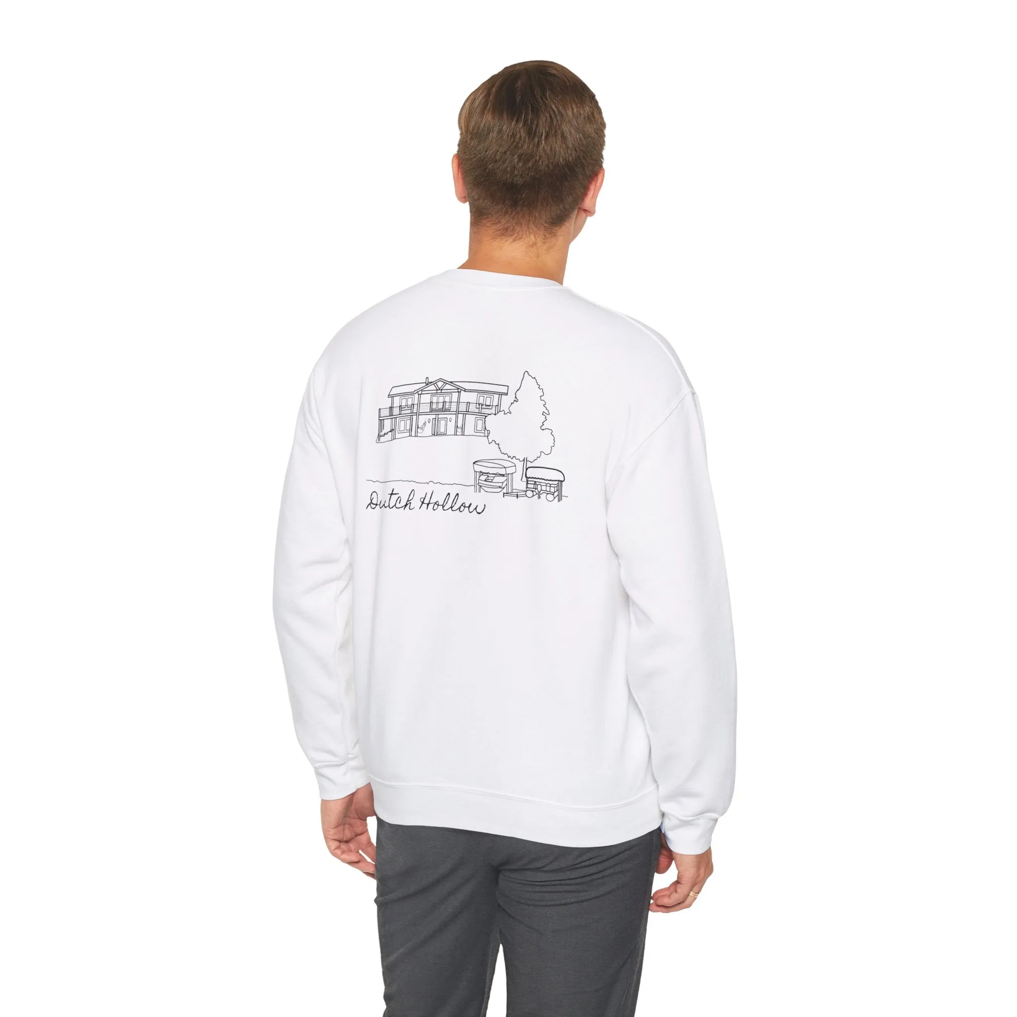 Beer Die Dutch Hollow Cabin Unisex Heavy Blend™ Crewneck Sweatshirt