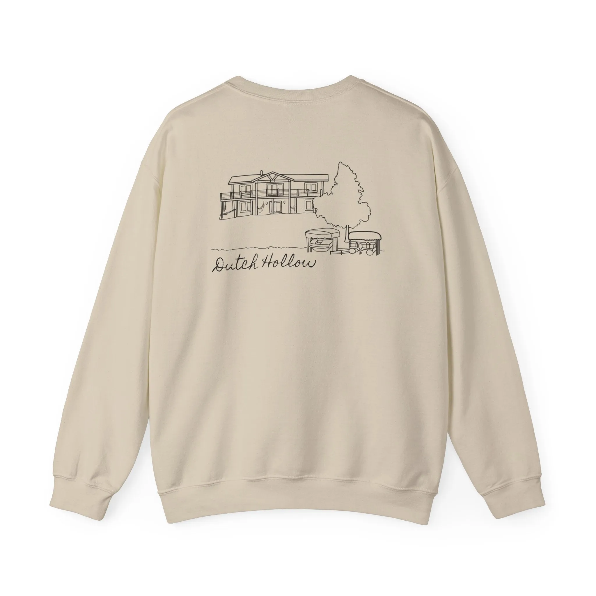 Beer Die Dutch Hollow Cabin Unisex Heavy Blend™ Crewneck Sweatshirt